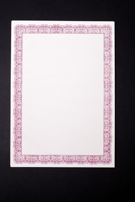 Heißes stempelndes bedruckbares Pergamentpapier, chinesisches rotes Zertifikat-inneres Papier