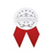Rotes Band-versiegelt geformtes silberne Folien-Zertifikat Kuckuck-Marken-heiße stempelnde Art