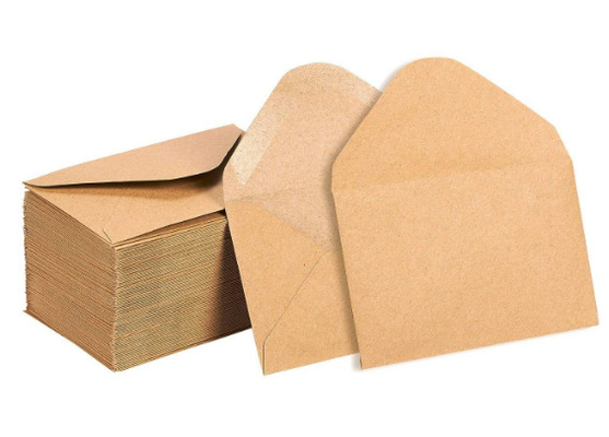 Mini-Brown-Einladungs-Umschläge/Gruß-Karte schlägt gemachtes Material Kraftpapiers 130gsm ein