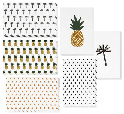 Feiertags-Gruß-Karten-Ananas-/des Zoll-4x6 Palme/Dreieck-Muster verfügbar