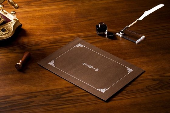 Gewohnheit gemachte druckte Zertifikat-Halter-Silber-das heiße stempelnde Pergamentpapier